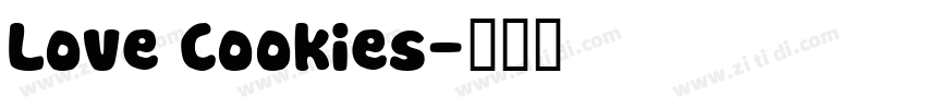 Love Cookies字体转换